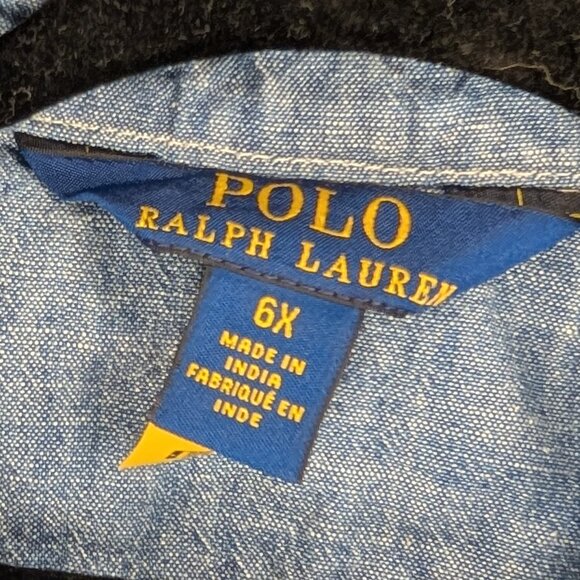 💜 2 for 30 💜 Ralph Lauren Denim Button Up Sleeveless Dress - Picture 5 of 5